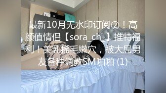 最新10月无水印订阅②！高颜值情侣【sora_ch_】推特福利！美乳稀毛嫩穴，被大屌男友各种调教SM啪啪 (1)